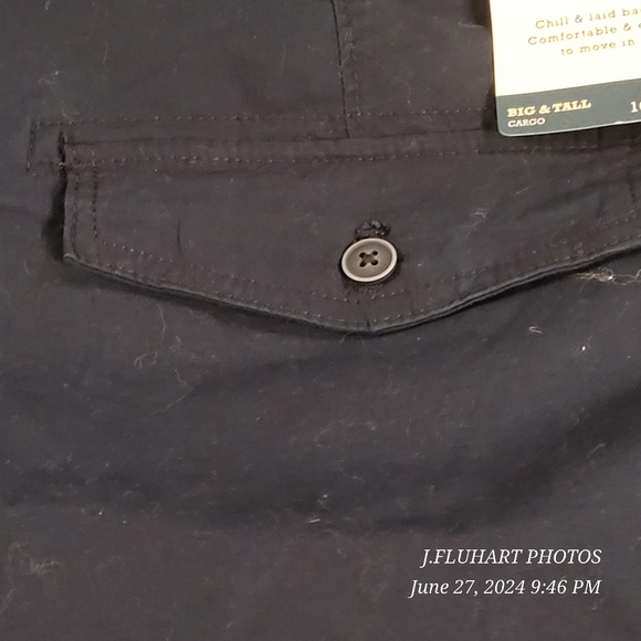 IZOD SALTWATER WASH CARGO SHORTS NAVY BLUE BNWT - Picture 12 of 16